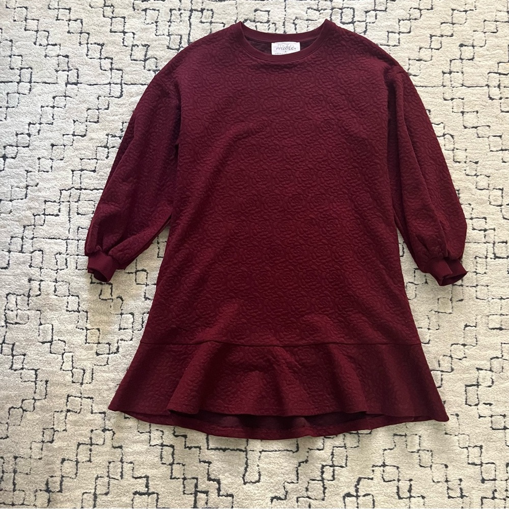MARE Anthropologie flounce sweater dress